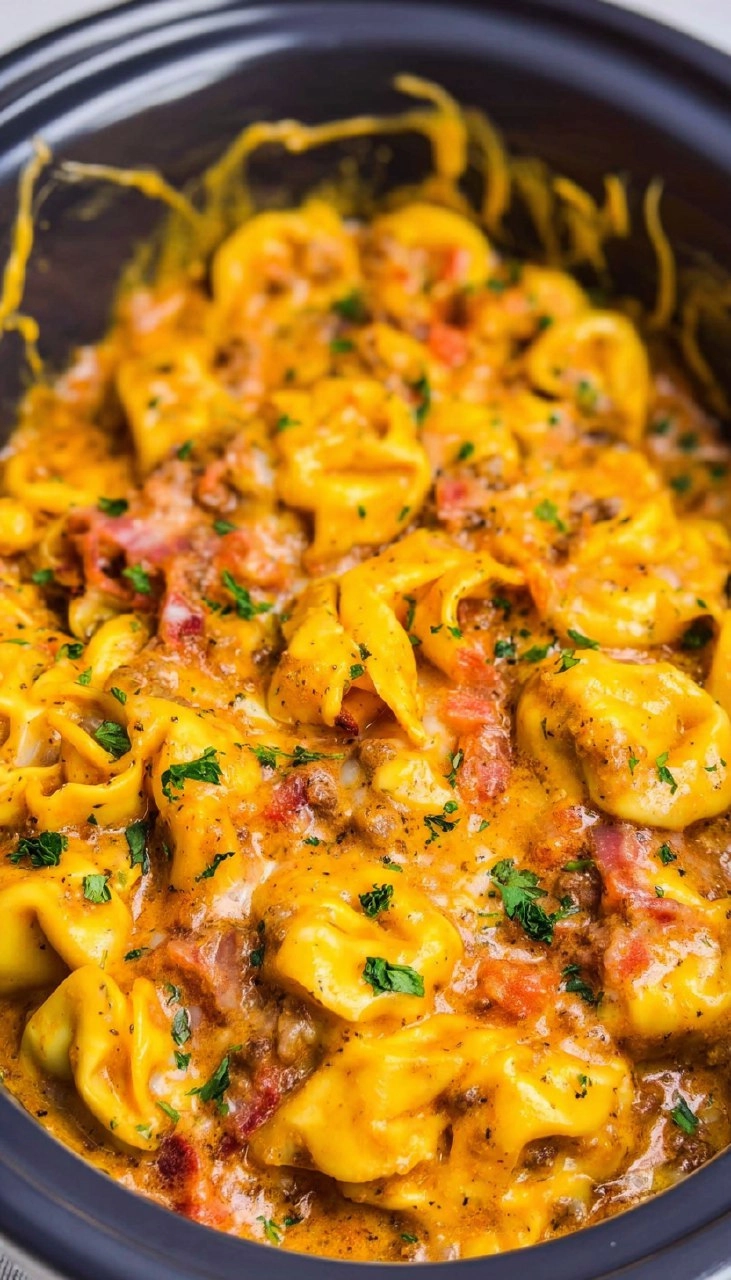 Crockpot Bacon Cheeseburger Tortellini 112 Crockpot Bacon Cheeseburger Tortellini