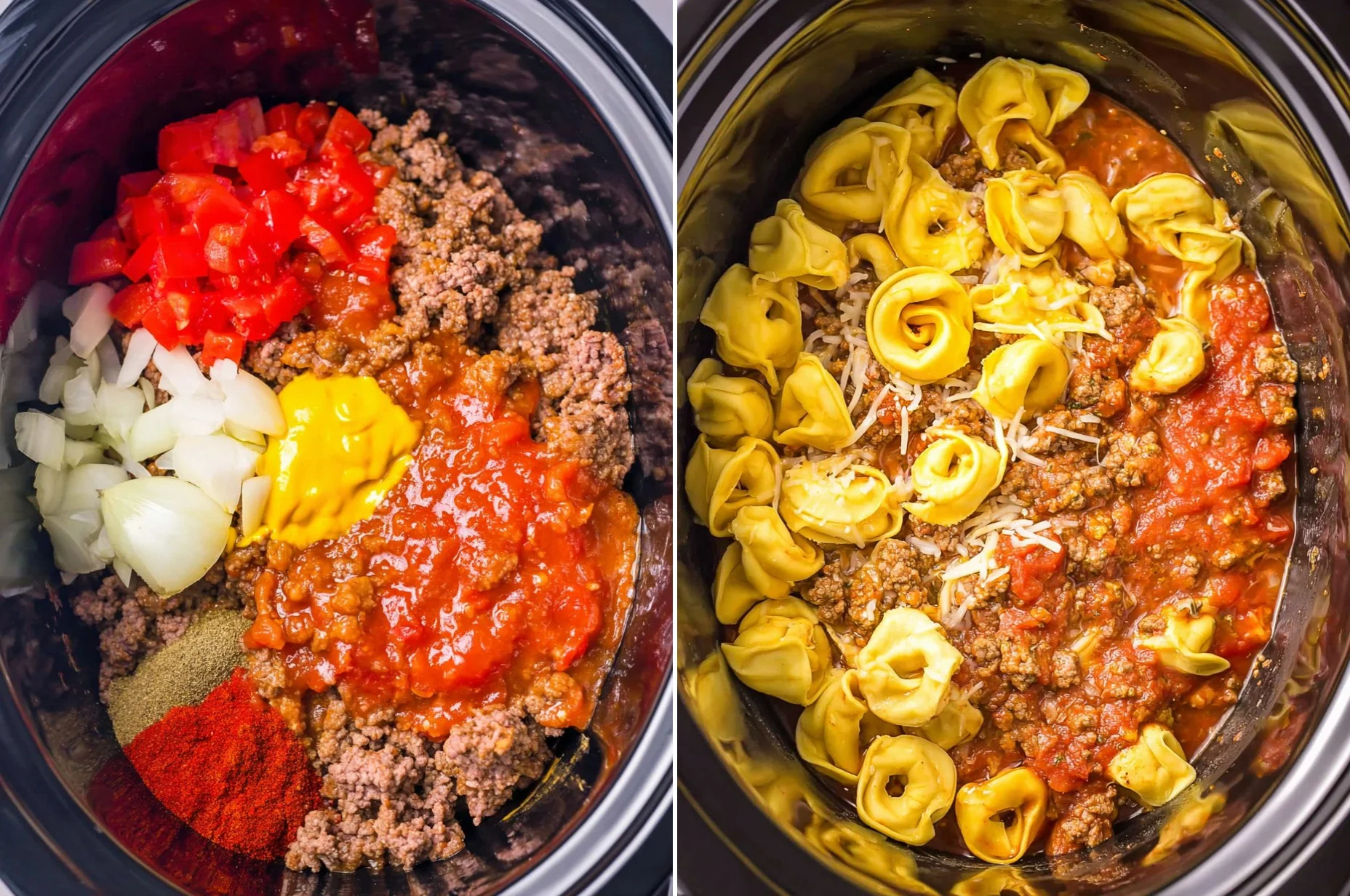 Crockpot Bacon Cheeseburger Tortellini 111 Crockpot Bacon Cheeseburger Tortellini