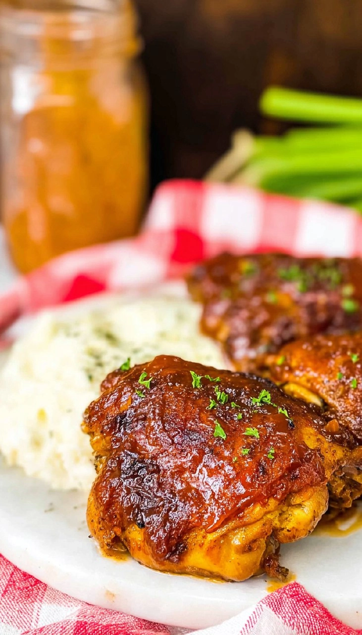 Crockpot Carolina Gold Bbq Chicken Thighs