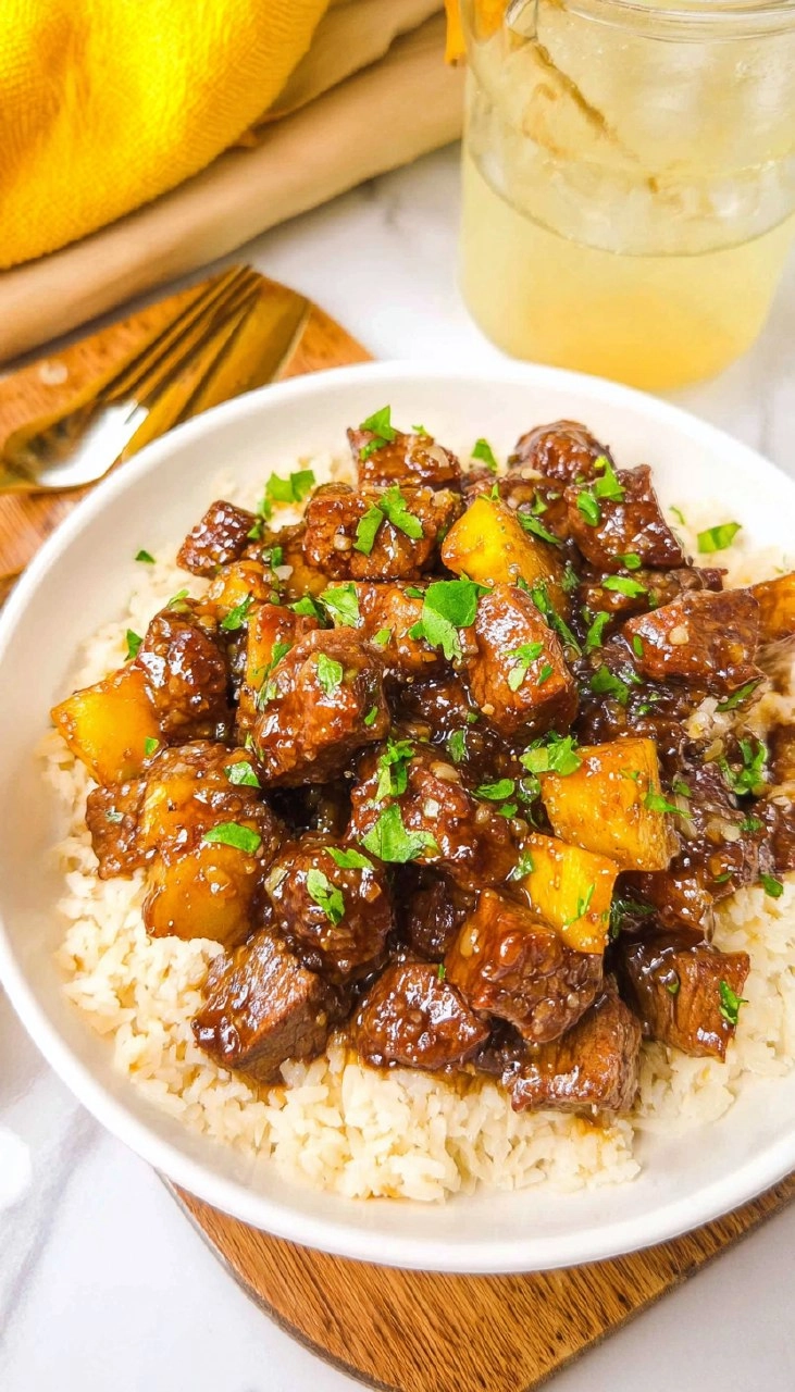 Crockpot Teriyaki Steak Bites