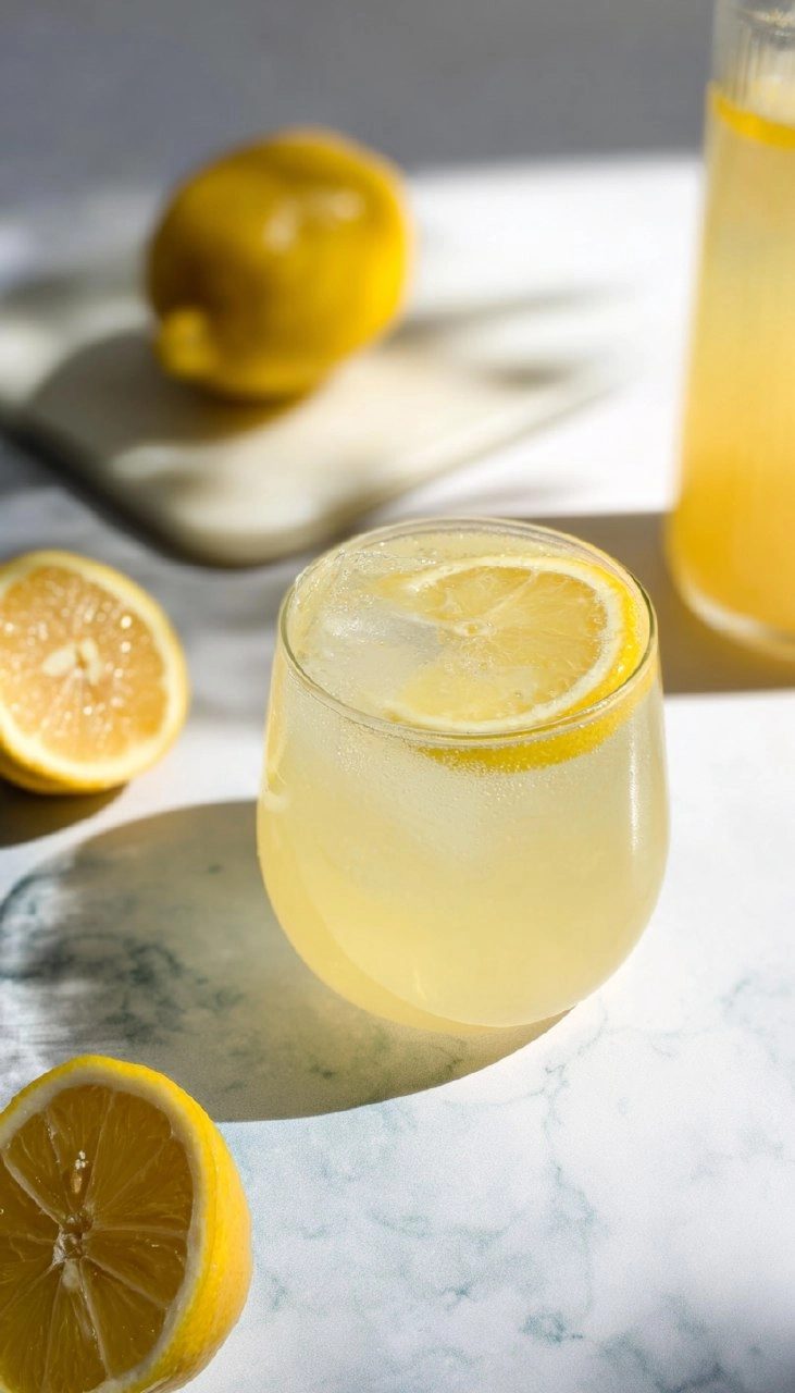 Easy Sparkling Lemonade Mocktail