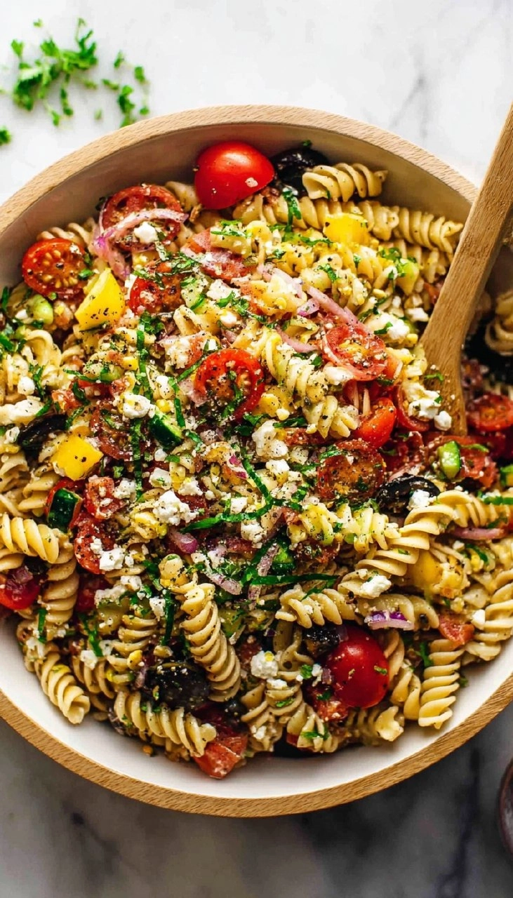 Easy Summer Pasta Salad (4 Ingredients) 110 Easy Summer Pasta Salad (4 Ingredients)