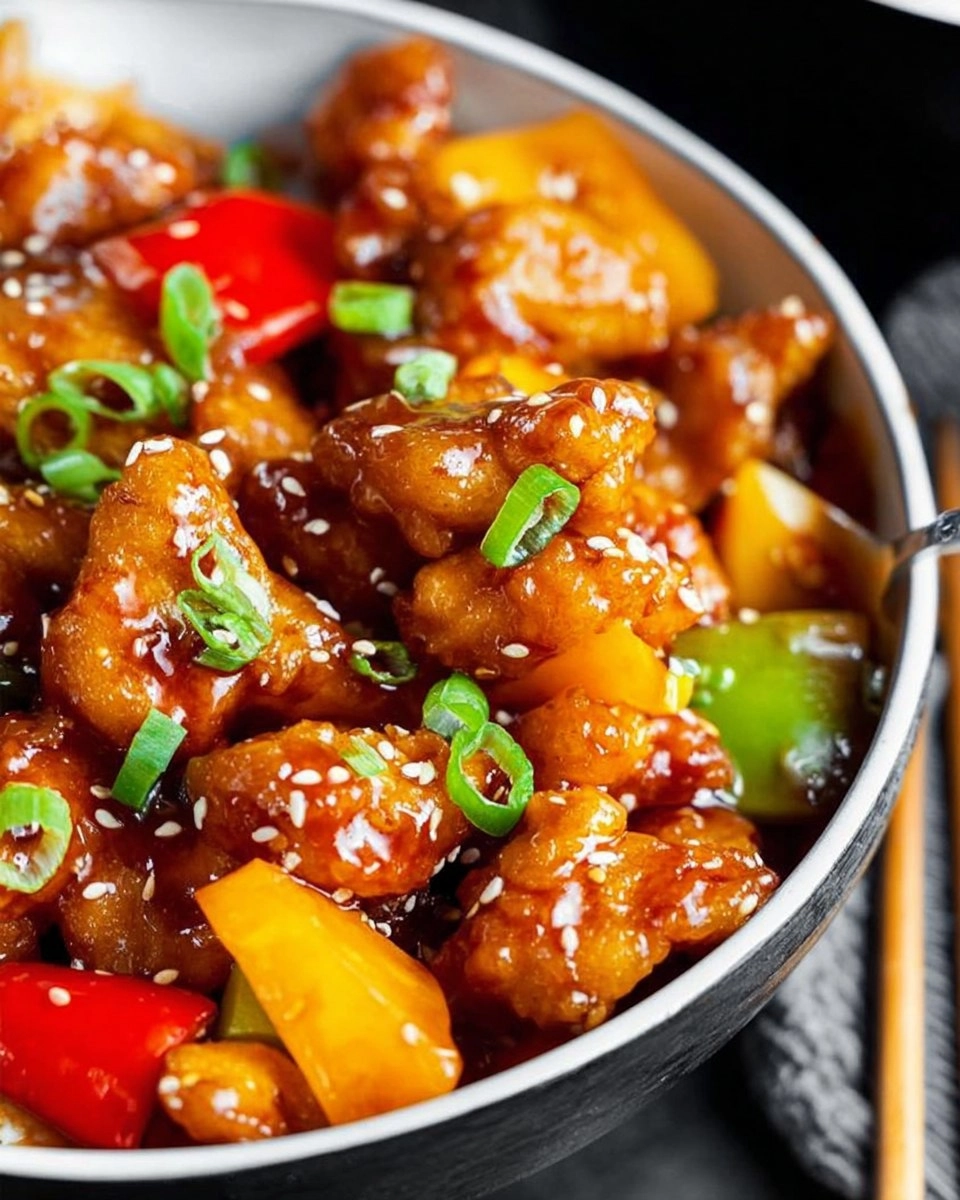 Easy Sweet and Sour Chicken (Healthy One Skillet Recipe)