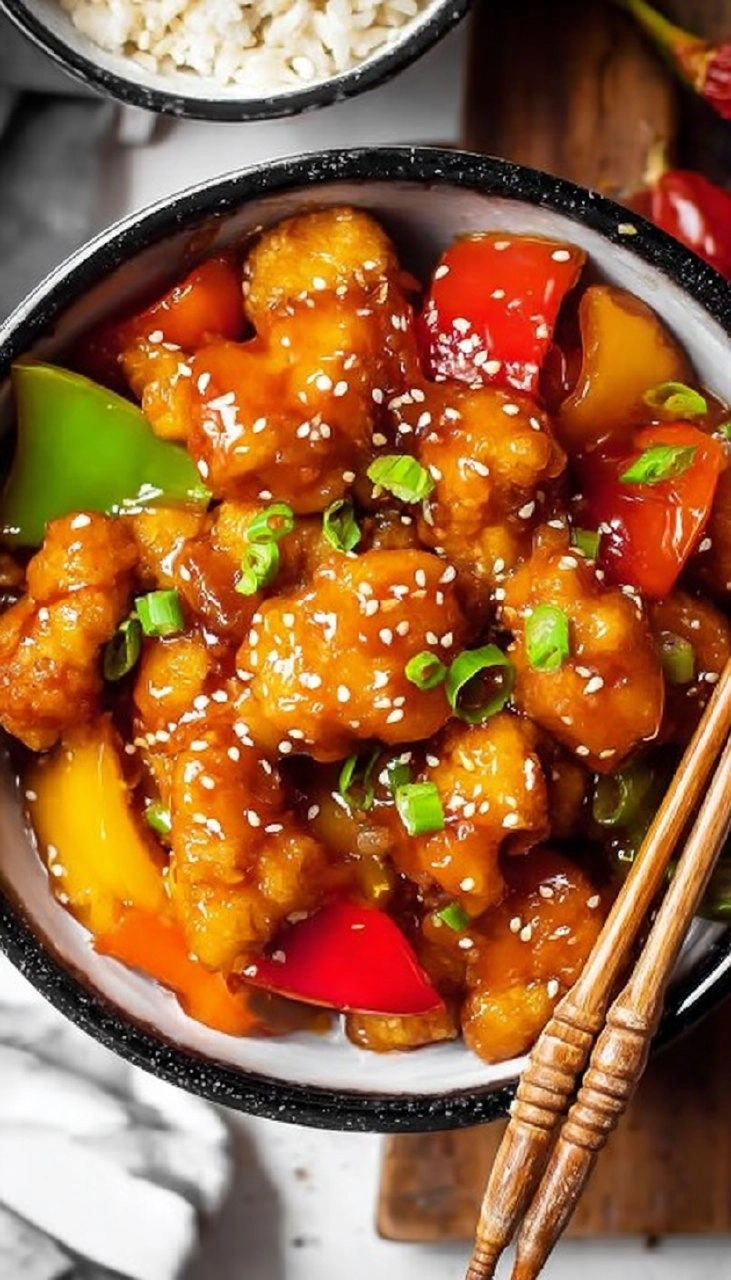 Easy Sweet and Sour Chicken (Healthy One Skillet Recipe)