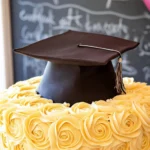 Elegant-Graduation-Cake-with-Fondant-Cap-Topper-Recipe