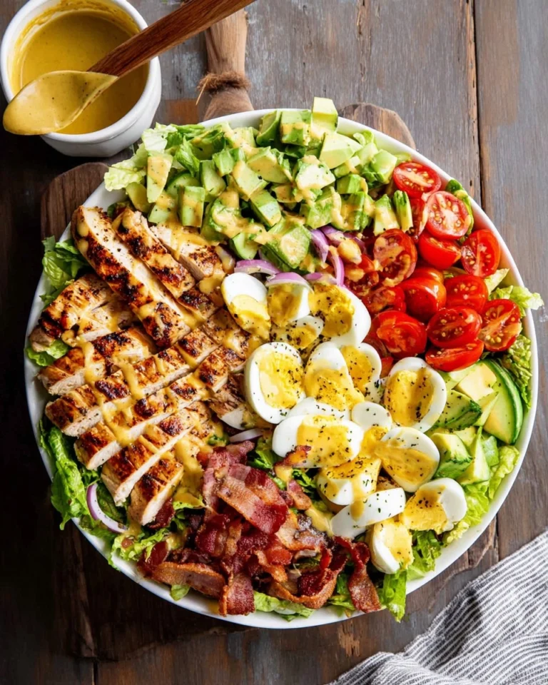 Healthy-Grilled-Chicken-Cobb-Salad-with-Honey-Dijon-Dressing-Recipe