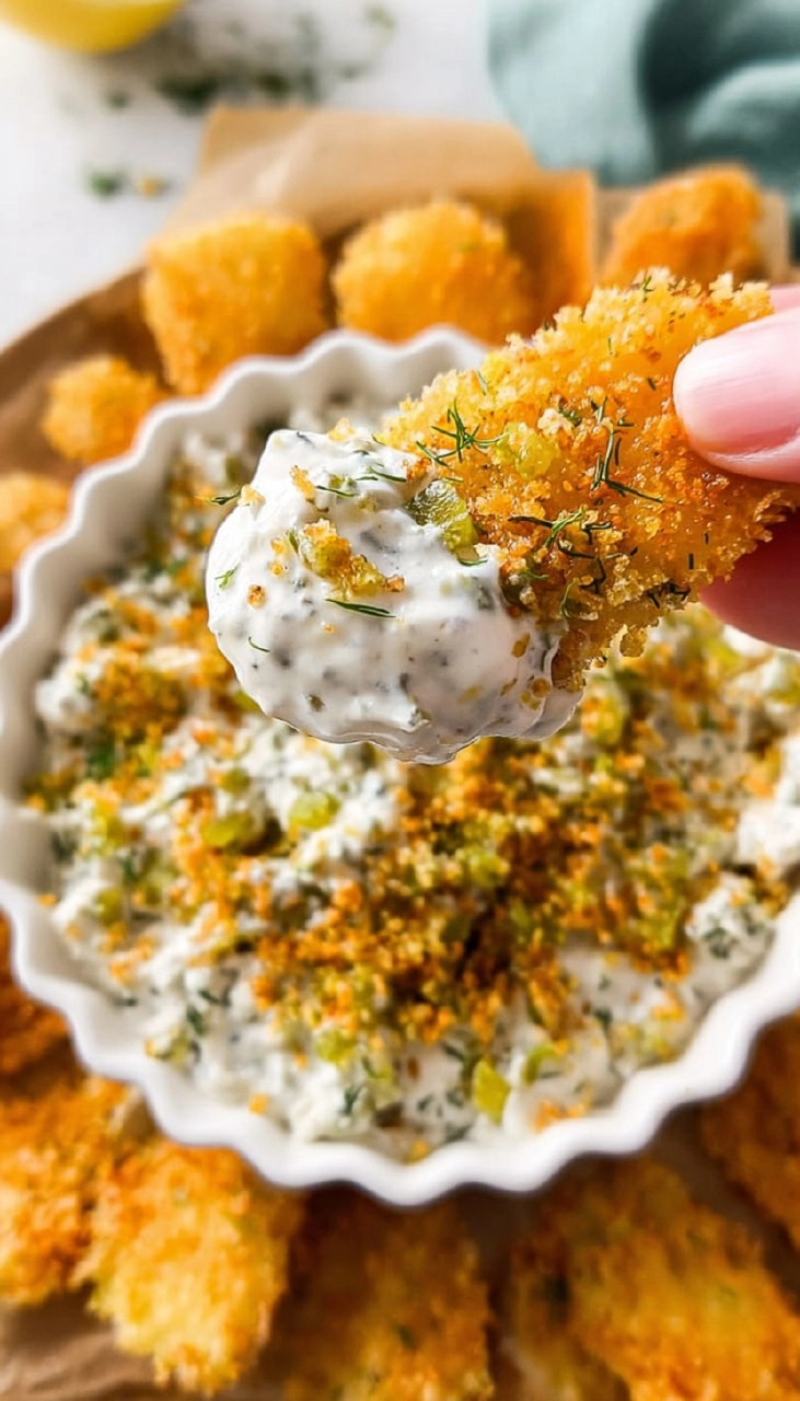 High-Protein Fried Pickle Dip (Viral Recipe)