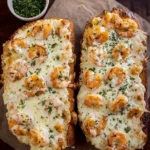 Shrimp-Alfredo-Garlic-Bread-Recipe