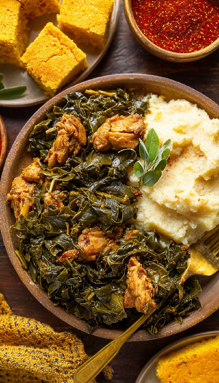 Slow-Simmered Smoky Southern Collard Greens