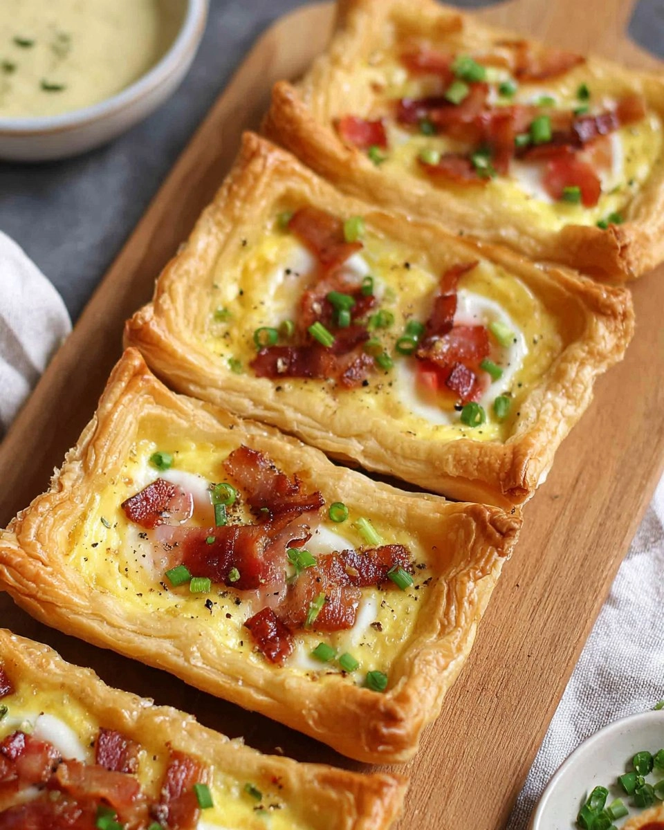 Spring Brunch Puff Pastry Egg Tarts