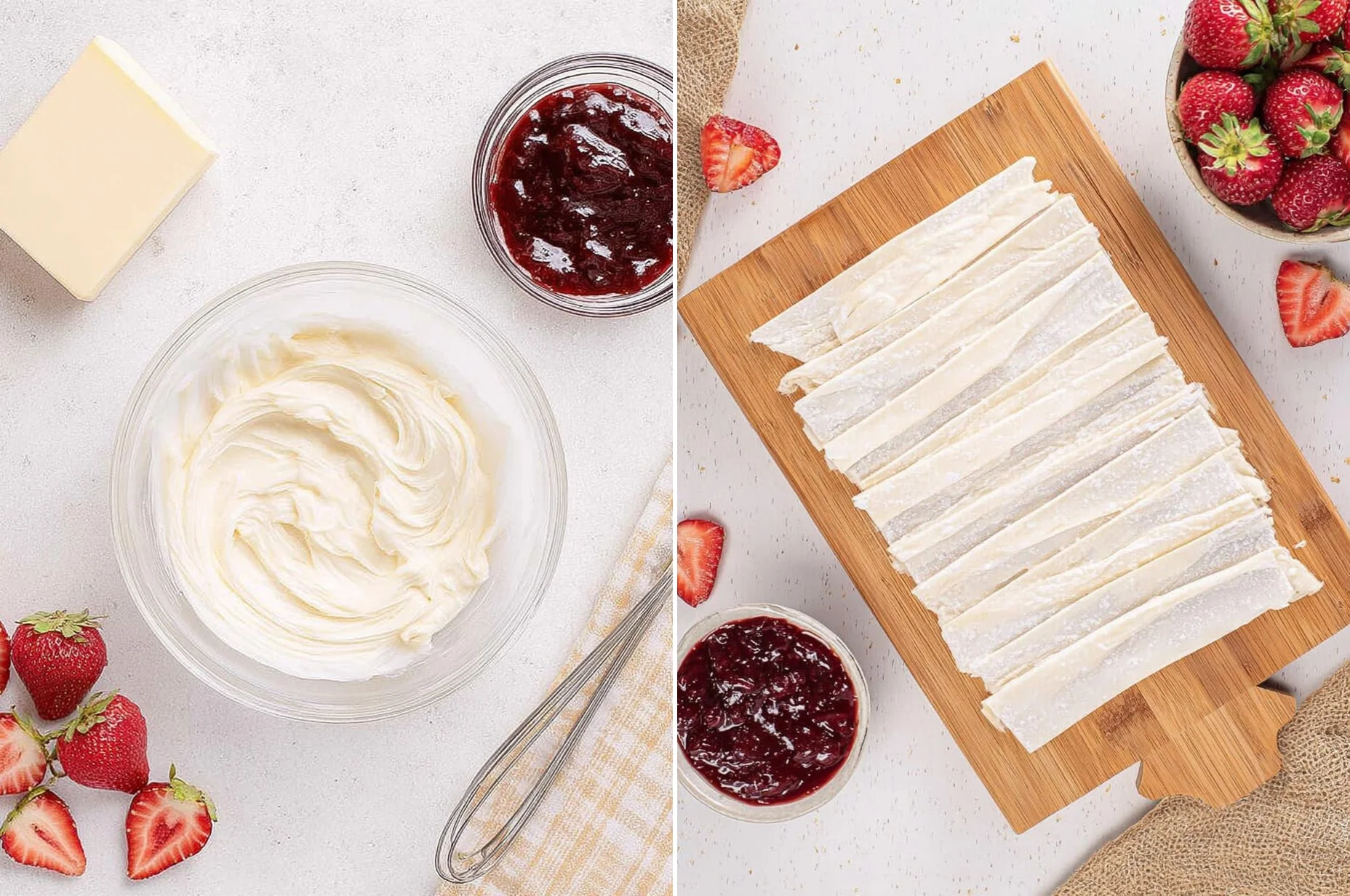 Strawberry Cream Cheese Danish | Easy Puff Pastry Breakfast Pastry