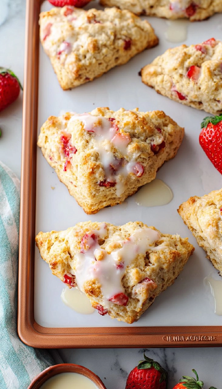 Strawberry Lemon Scones