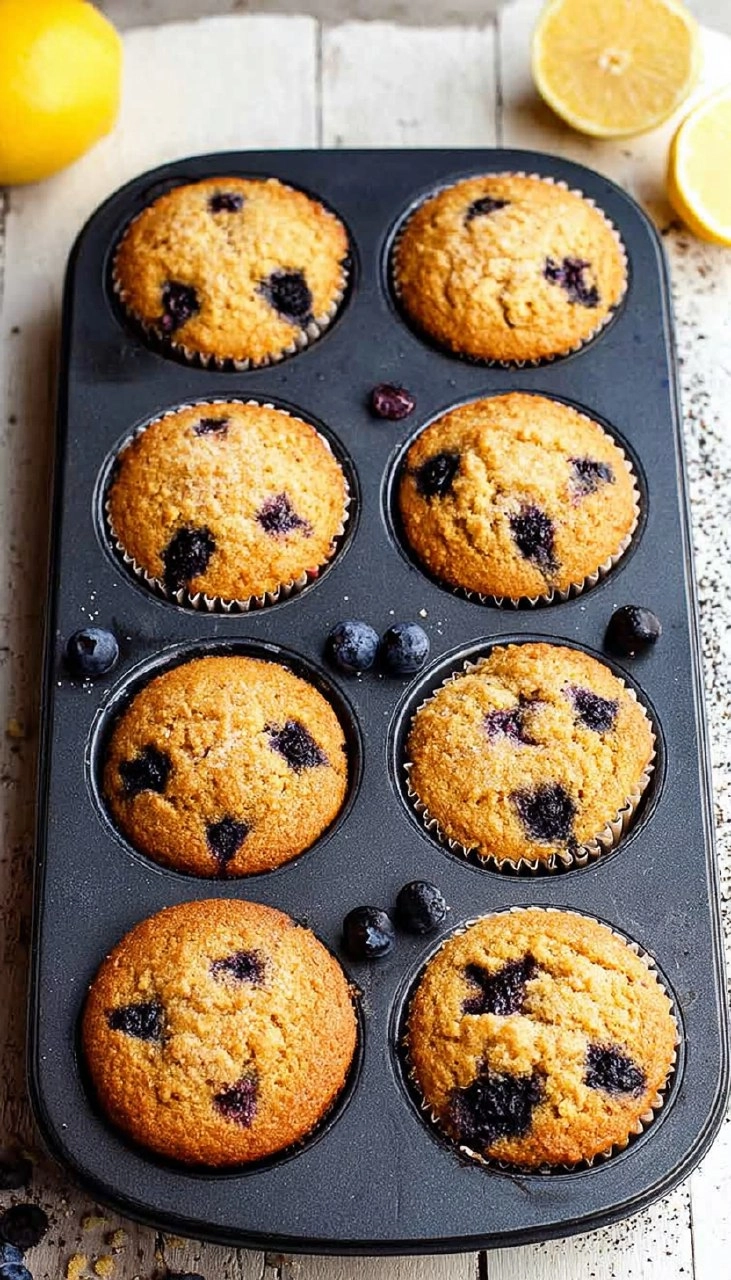 Almond Flour Lemon Blueberry Muffins (Paleo, Soft & Moist) 135 Almond Flour Lemon Blueberry Muffins (Paleo, Soft & Moist)