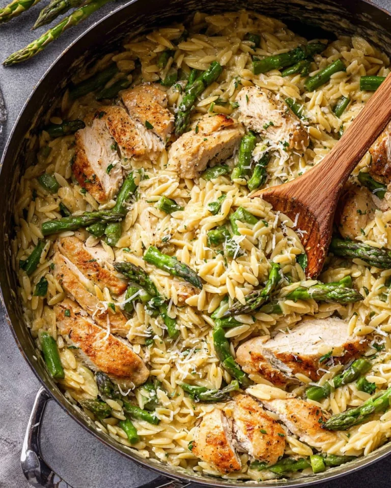 Asparagus-Orzo-with-Chicken-Recipe