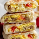 Breakfast-Stuffed-Cottage-Cheese-English-Muffins-High-Protein-Recipe