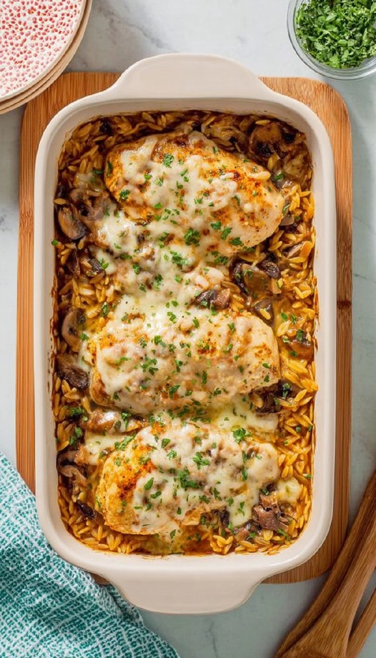 Creamy Chicken Orzo Bake 95 Creamy Chicken Orzo Bake
