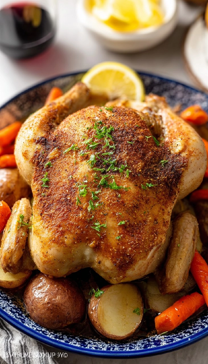 Crockpot Whole Chicken (10 Minute Prep)