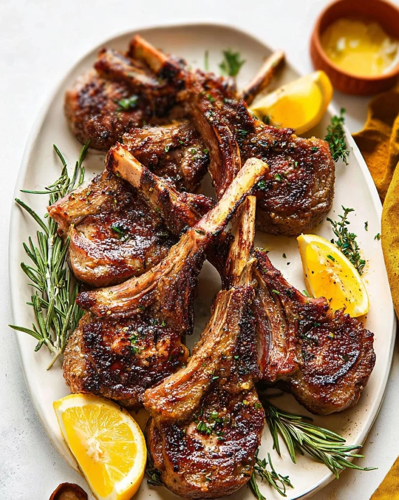 Garlic-Rosemary-Lamb-Chops-with-Lemon-Butter-Recipe