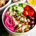 Greek-Chicken-Bowls-with-Lemon-Garlic-Tahini-Sauce-Healthy-Mediterranean-Bowls-Recipe
