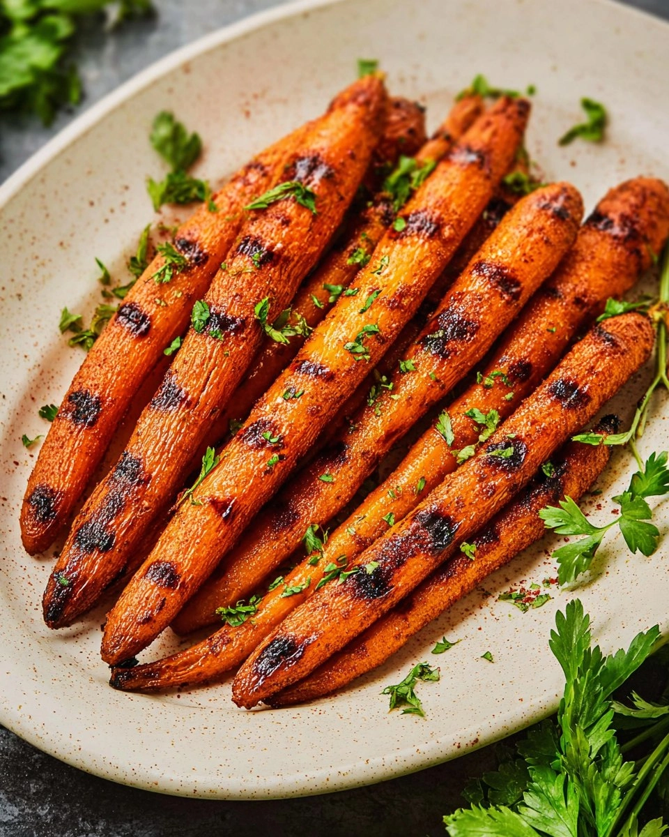 Grilled Carrots with Cinnamon & Chipotle