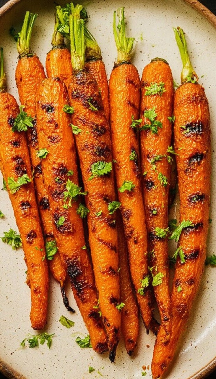 Grilled Carrots with Cinnamon & Chipotle