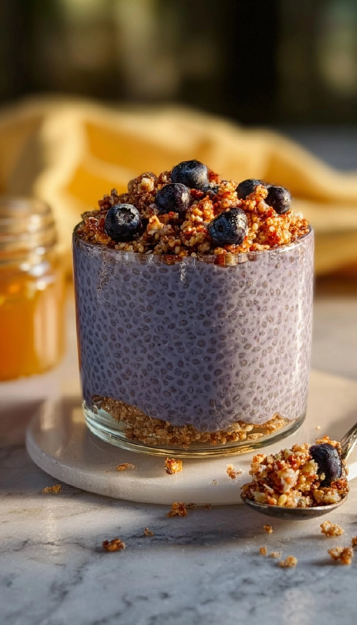 Lemon Blueberry Muffin Chia Pudding
