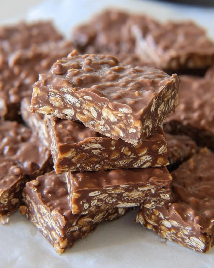 No-Bake-Chocolate-Peanut-Butter-Oat-Bars-Recipe