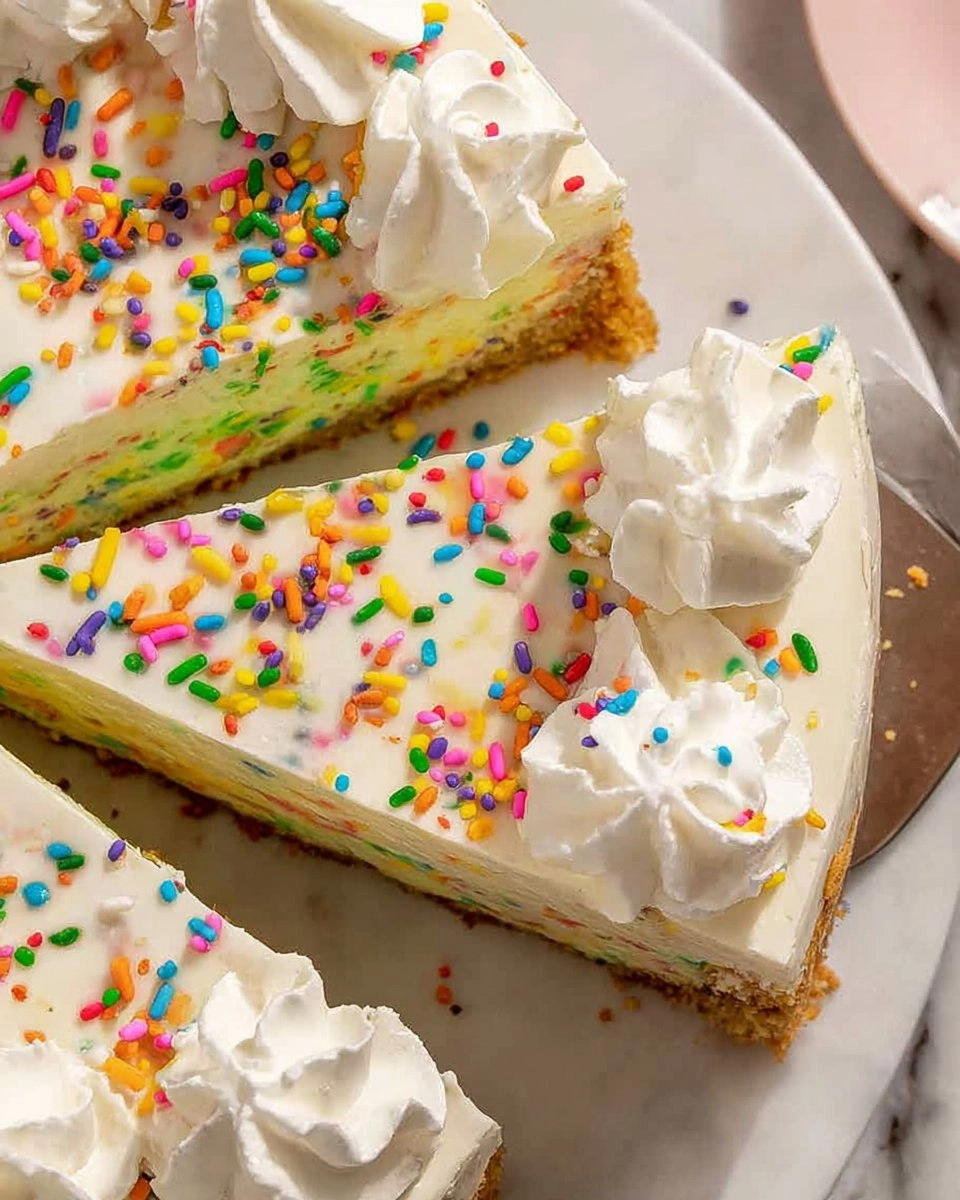 No-Bake Funfetti Cheesecake