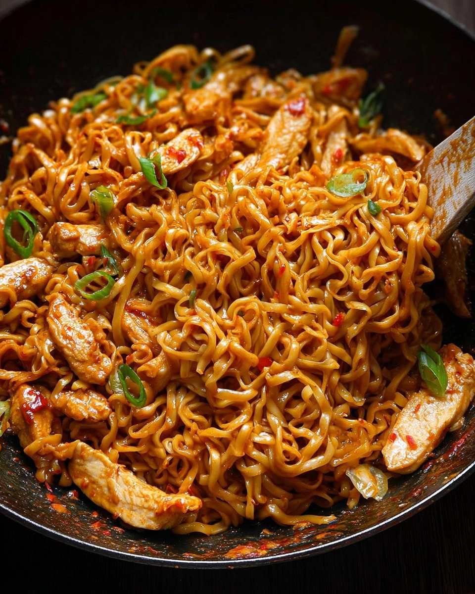 Peanut Chilli Noodles with Chicken