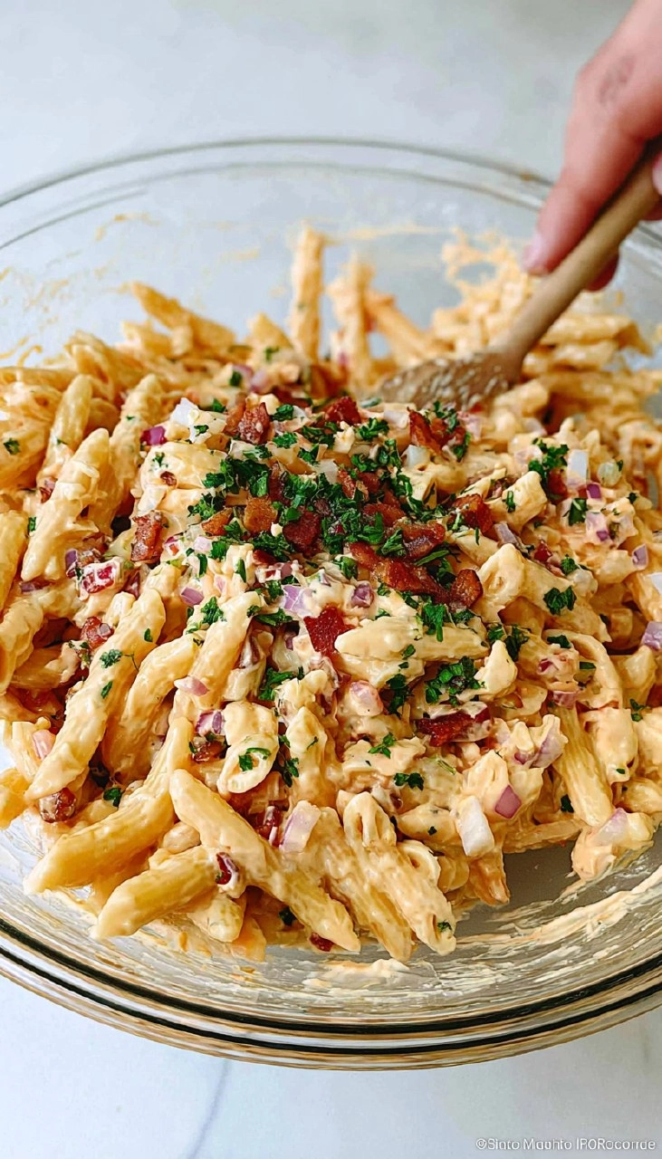 Pimento Cheese Pasta Salad
