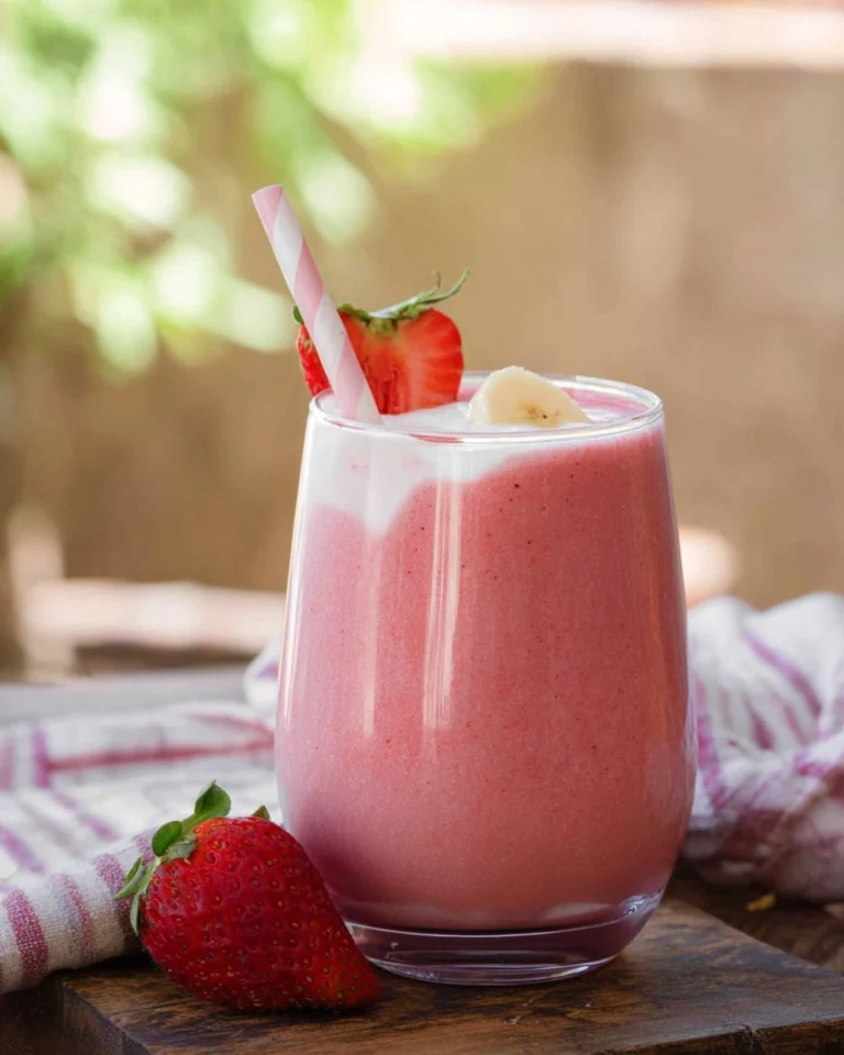 Strawberry-Banana-Smoothie-with-Yogurt-Recipe