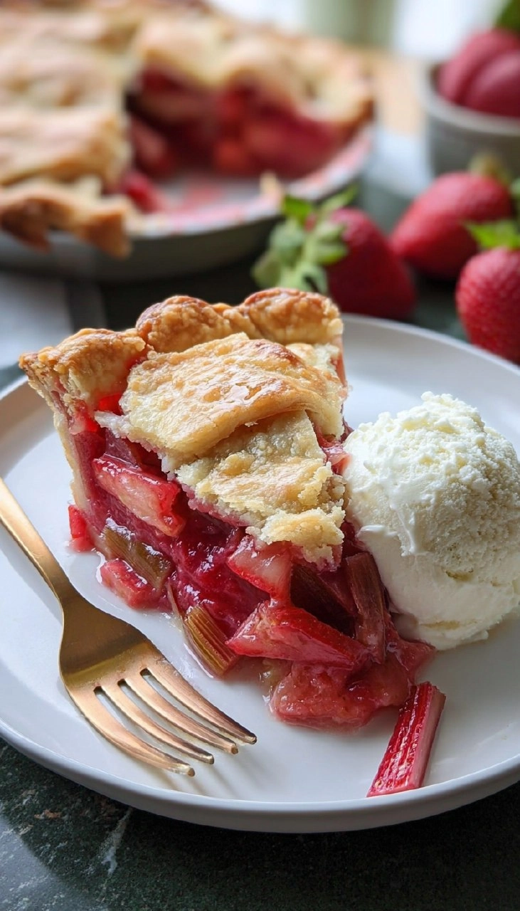 Strawberry Rhubarb Pie 155 Strawberry Rhubarb Pie