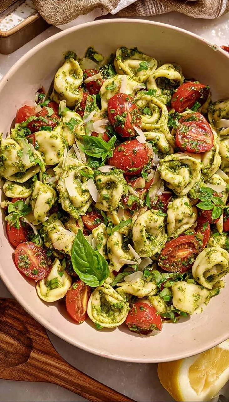 Tortellini Pesto Salad 105 Tortellini Pesto Salad