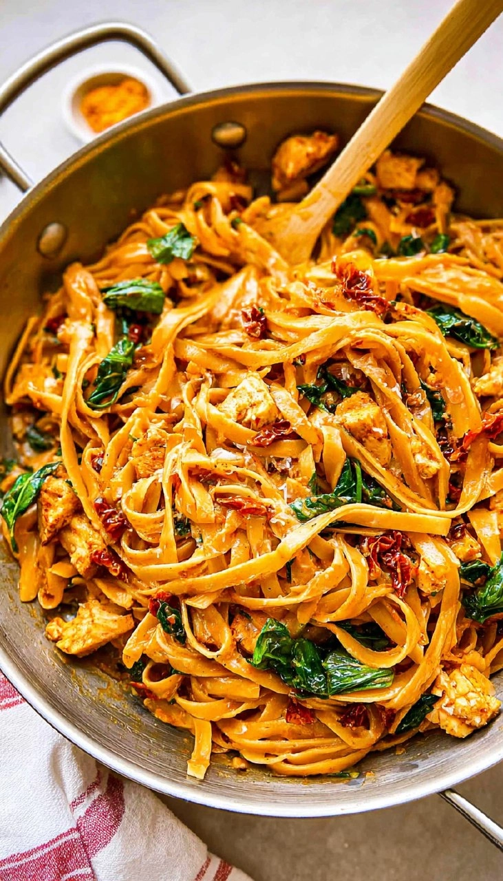 Whole Wheat Sun-Dried Tomato Basil Pasta