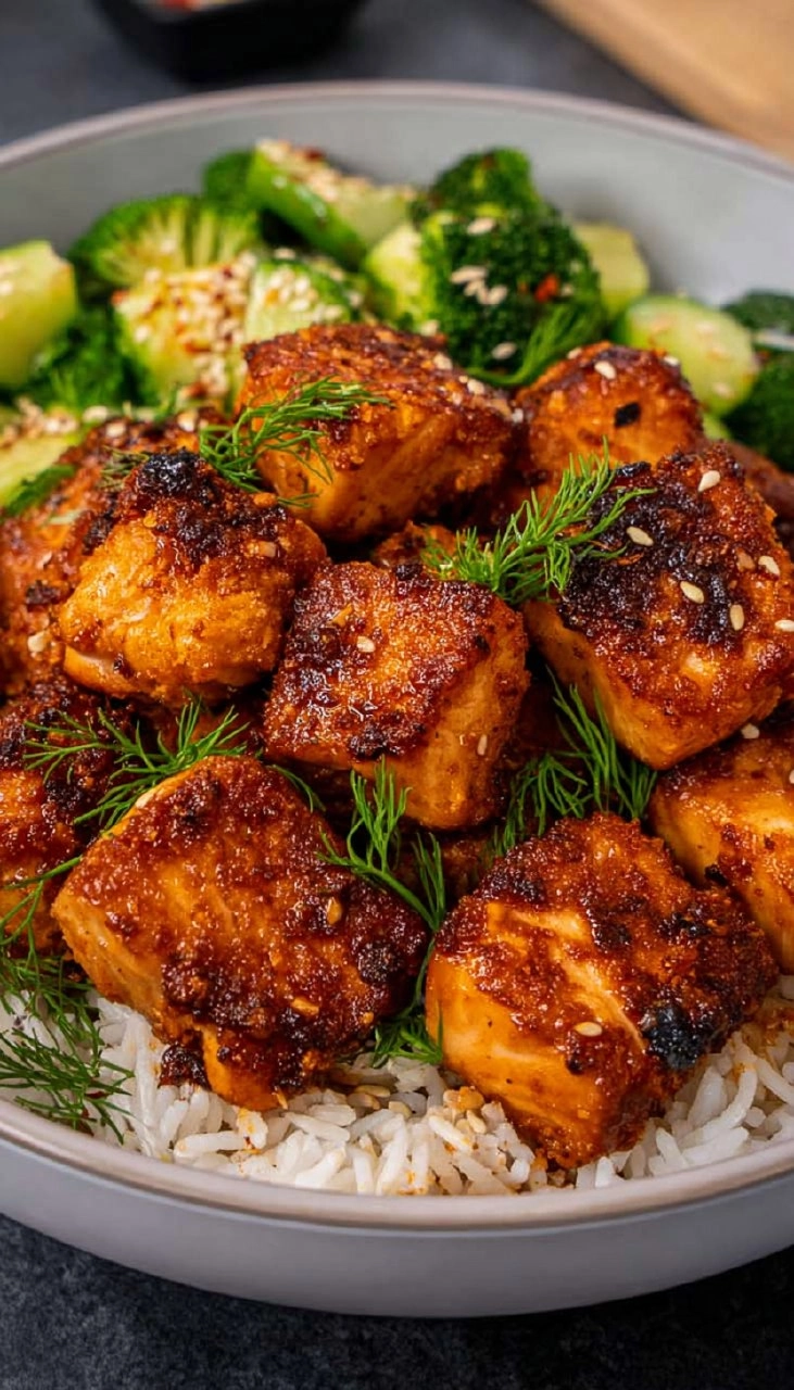 Air Fryer Salmon Bites