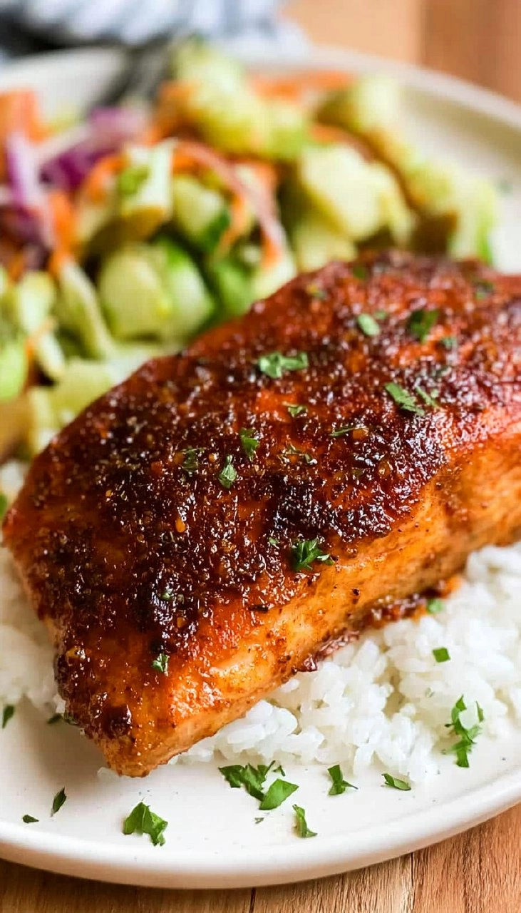 Air Fryer Sweet and Spicy Salmon