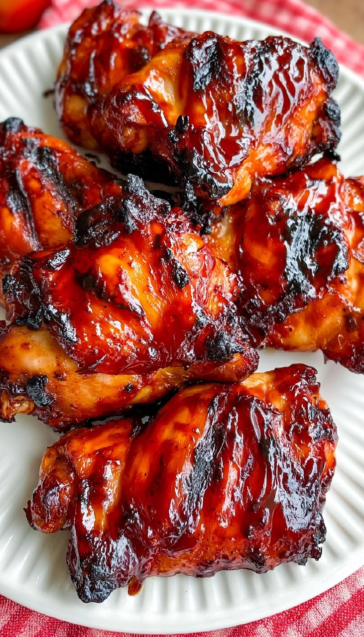 BBQ Chicken Thighs | Sticky Oven-Baked Summer Chicken Dinner