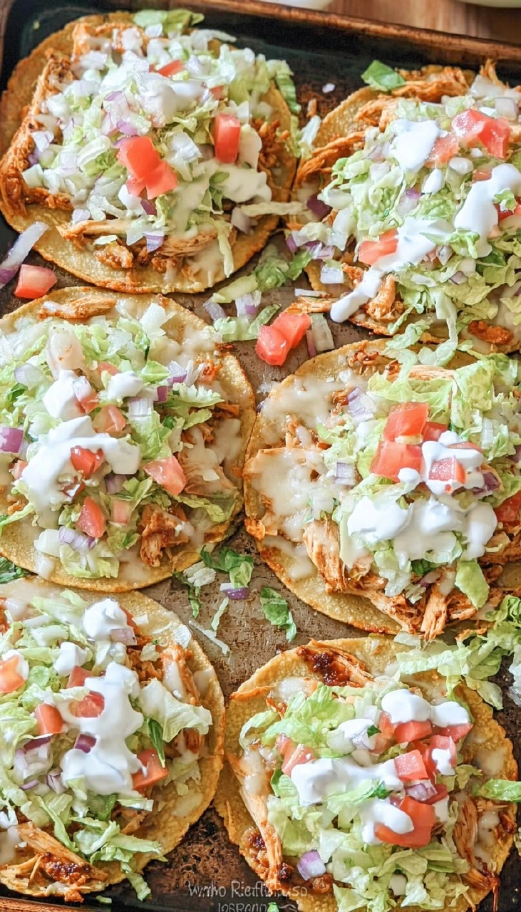 Baked Chicken Tostadas 95 Baked Chicken Tostadas