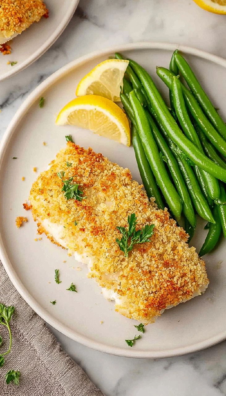 Baked Cod With Panko Bread Crumbs