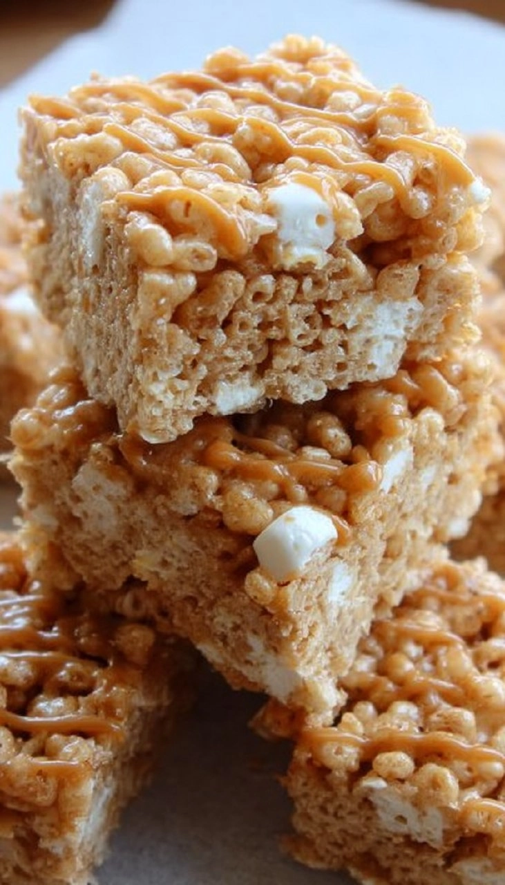 Caramel Rice Krispie Treats
