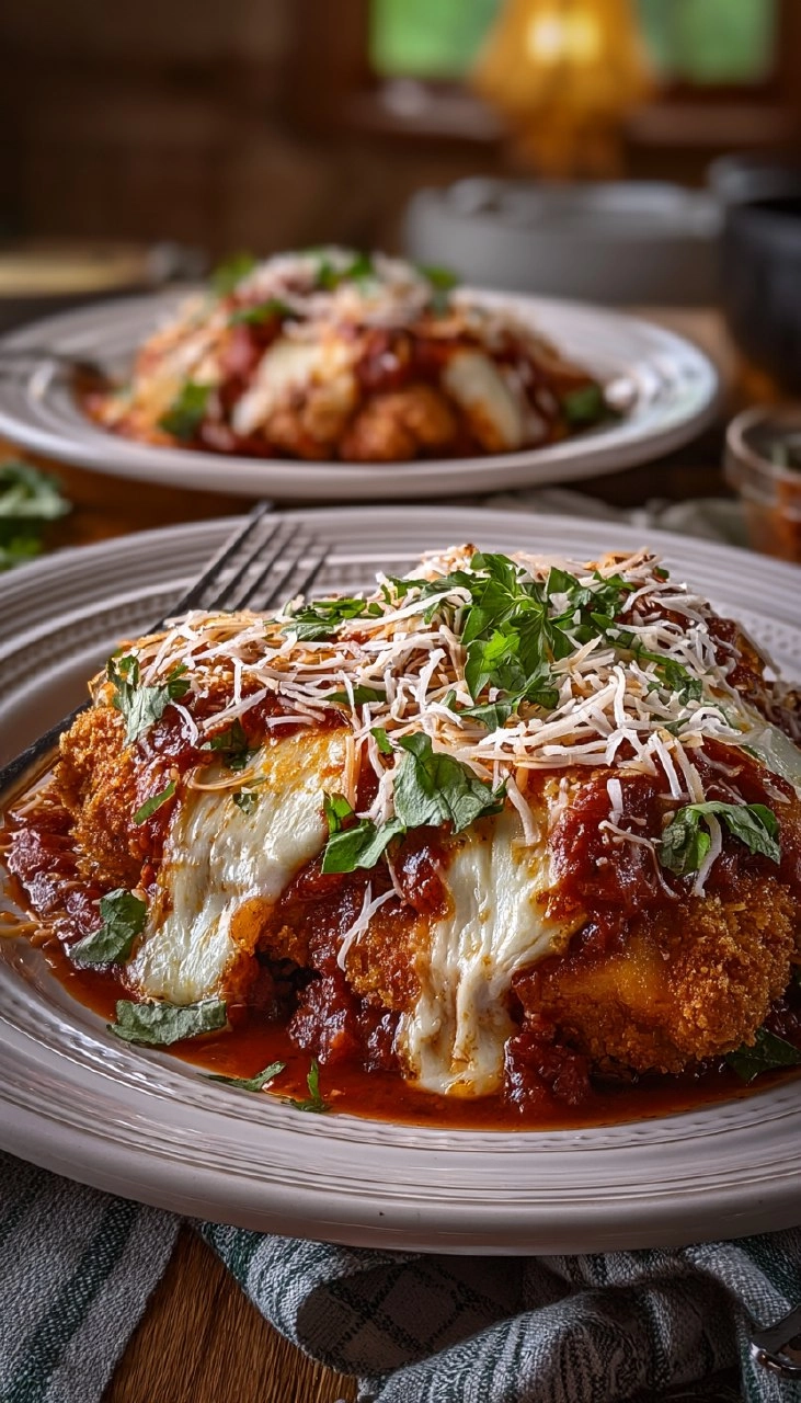 Chicken Parmesan | Crispy Baked Italian Comfort Dinner