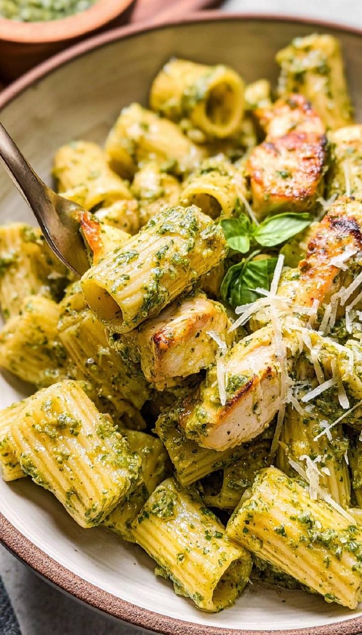 Chicken and Pesto Pasta 95 Chicken and Pesto Pasta