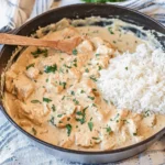 Creamy-Smothered-Chicken-and-Rice-Recipe