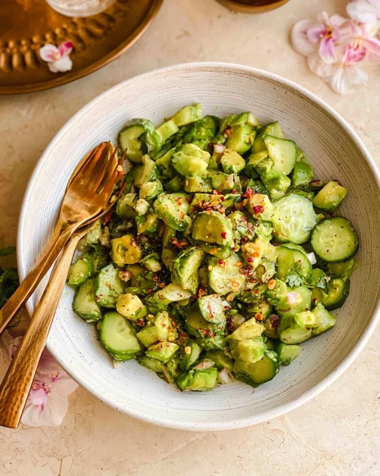 Cucumber-Avocado-Salad-Creamy-and-Ready-in-10-minutes-Recipe