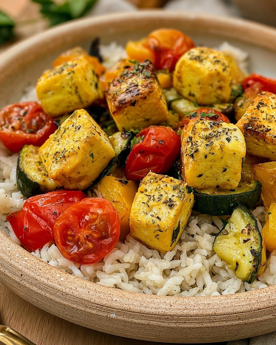 Greek Tofu &amp; Rice Bowls