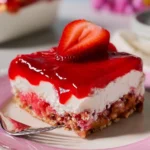 Strawberry Pretzel Salad | Sweet No-Bake Potluck Dessert 106 Strawberry-Pretzel-Salad-Sweet-No-Bake-Potluck-Dessert-Recipe