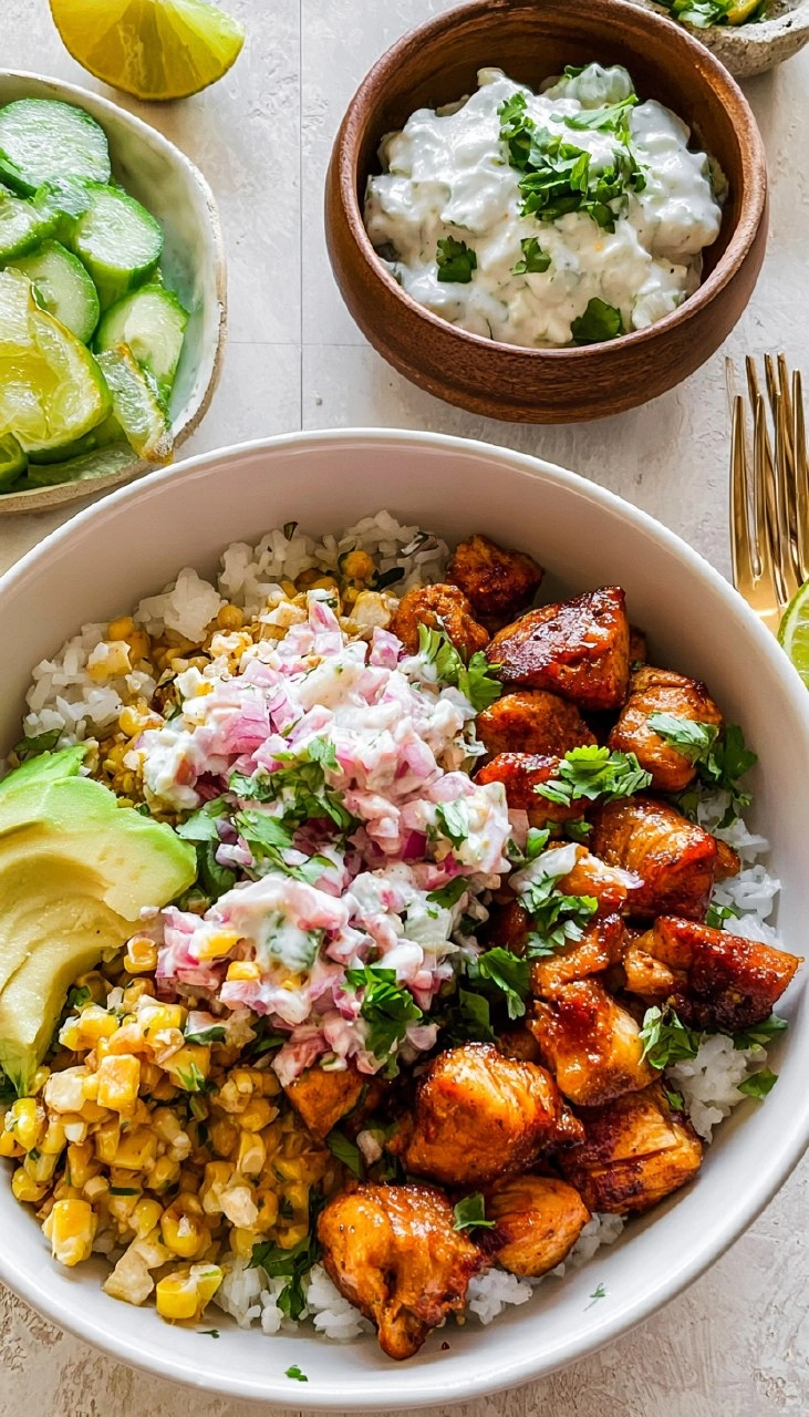 Street Corn Chicken Rice Bowls 175 Street Corn Chicken Rice Bowls