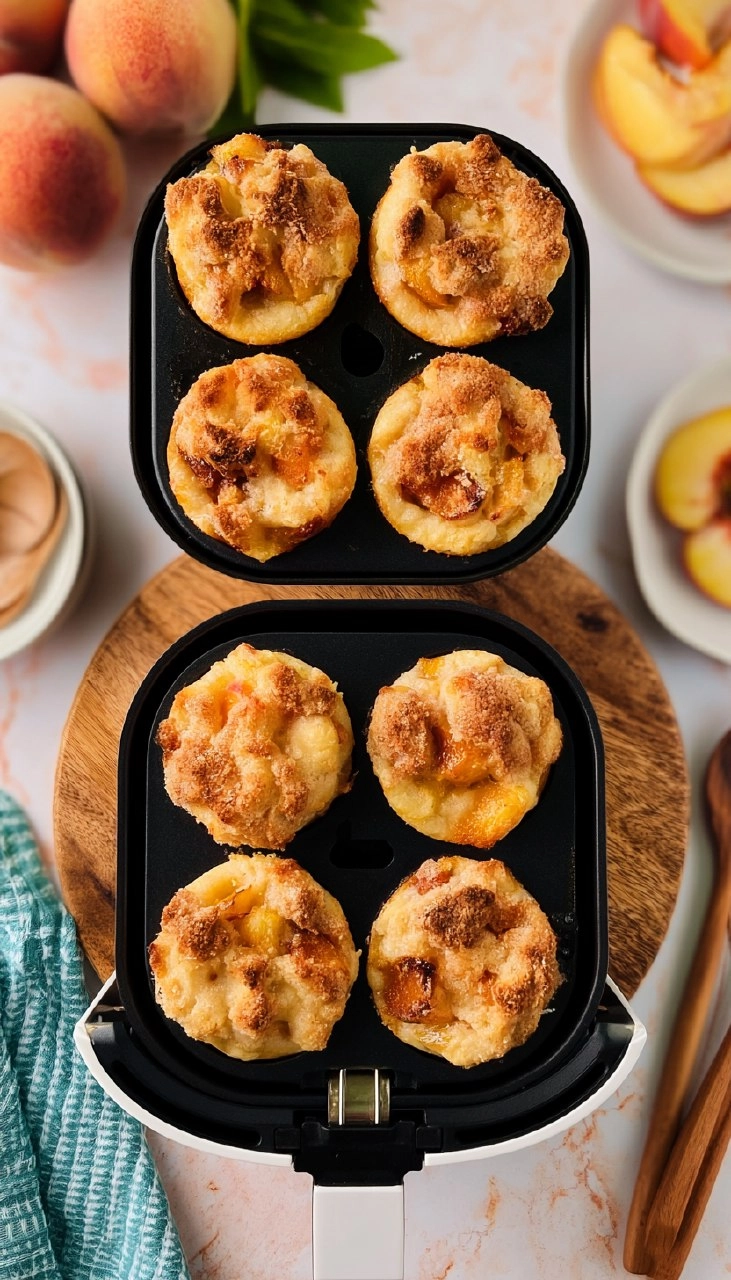 Air Fryer Mini Peach Cobbler