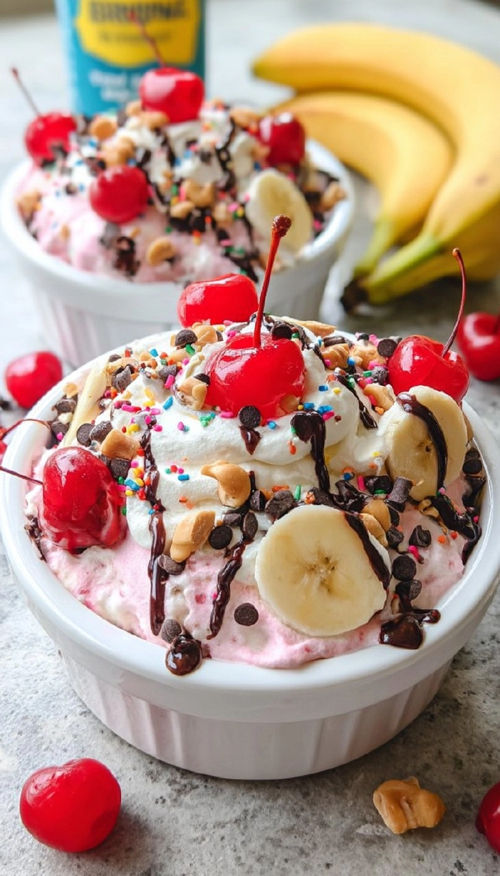Banana Split Fluff Salad