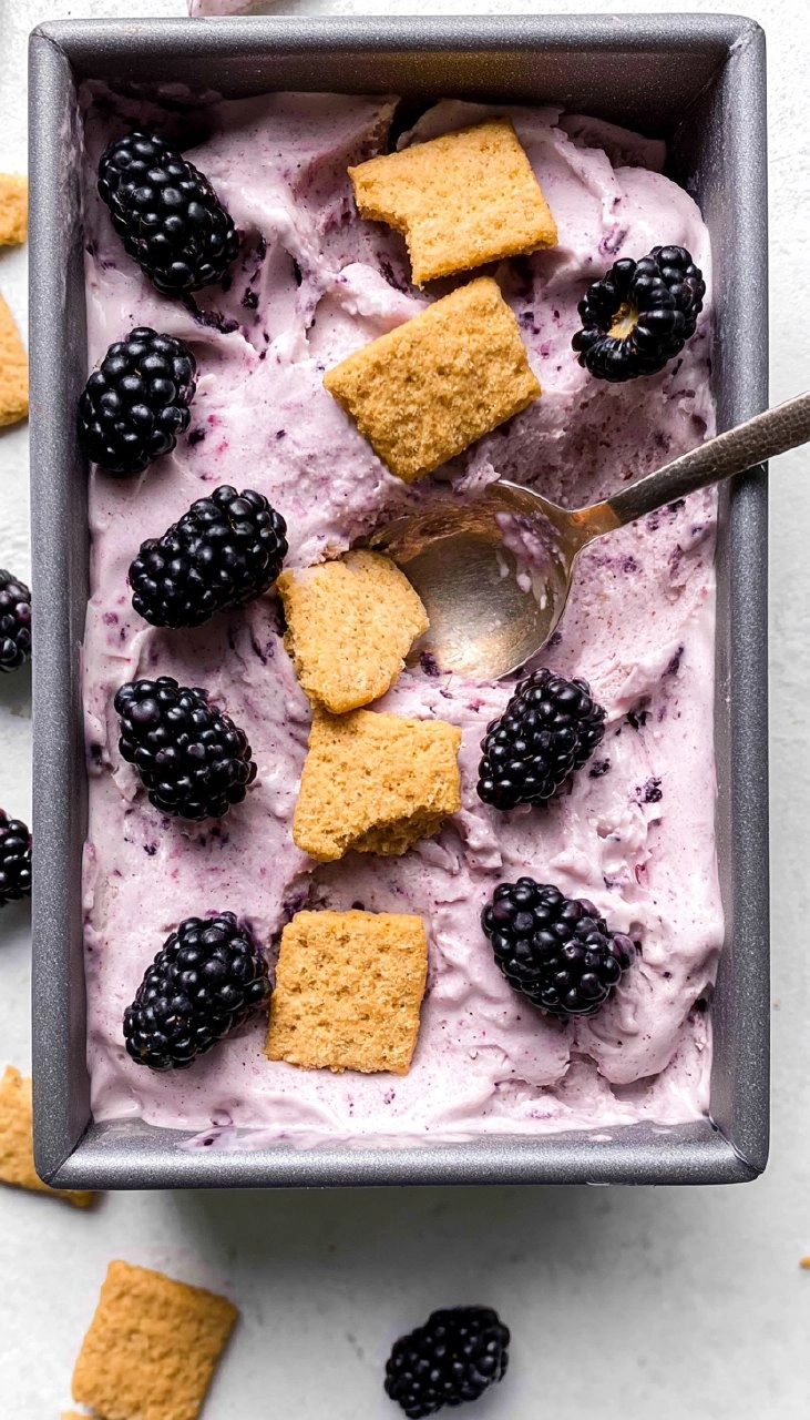 Blackberry Cheesecake Cottage Cheese Ice Cream 70 Blackberry Cheesecake Cottage Cheese Ice Cream